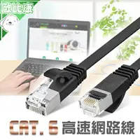 在飛比找樂天市場購物網優惠-【歐比康】Cat7 網路線編織扁線 CAT7 STP CAT