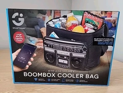 Smartgear Boombox 30 Can Cooler Bag With Wireless Bluetooth Speakers NIB-Sealed