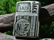 Jack Daniels Zippo Lighter - I Know Jack - Armor Case - Old No. 7 - Super Rare