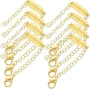 EPIGEIST Jewelry Magnetic Clasps 8pcs Necklace Extender Chain Stainless Steel Lobster Clasp for DIY Necklace