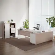 Alexios Office Desk with Bookshelf Package