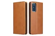 For Samsung Galaxy S20 FE (Fan Edition) Case Leather Flip Wallet Cover Brown