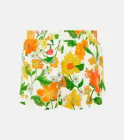 [Stella McCartney] Stella McCartney Printed mid-rise shorts AU 6 orange