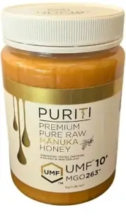Puriti Premium Pure Raw Manuka Honey UMF 10+ MGO 263+ 1kg