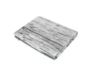 Wood Grain Pattern Decorative Tablecloth Cotton Linen Dining Table Cover Cloth (140 * 200cm)