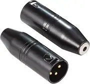 Ancable 2-Pack Black 3.5mm TRS to XLR Audio Adapter