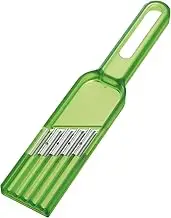 Akebono CH-2062 Wave Slicer, Enjoy 3 Different Cuts of Cucumber, Wave Slicer, Waffle Slice, Shredded Cucumber Wave Slicer, Green, 4.5 x 5.9 x 9.8 inches (11.5 x 15 x 25 cm)