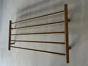 Brushed Copper Non Heated Towel Rail rack round 1000mm extra wide for bath sheet