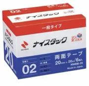 Nichiban double-sided tape Nicetack width 20mm x 20m NWBB-20 1 box (6 rolls)