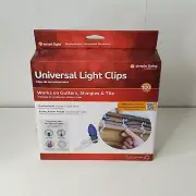 New Simple Living Universal 100 Count Christmas Holiday Light Clips Roof Gutters