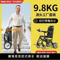 在飛比找樂天市場購物網優惠-【台灣公司保固】舒倫士電動輪椅老年人可折疊輪椅超輕便攜智能全