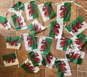 Wales Cymru Welsh Dragon FIFA World Cup - 20 Flags Bunting - 17 Foot Long Banner