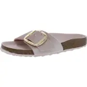 Birkenstock Womens Madrid Big Buckle Rivet Logo Pink Slide Sandals 40 BHFO 4603
