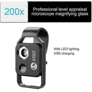 Nanozoom 200x Magnification Zoom, Nanozoom Cell Phone Lens, Nanozoom X200 Camera(FPK12) black