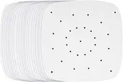 Air Fryer Parchment Paper, 200pcs 9 Inch Perforated Unbleached Square Air Fryer Liners,Steaming Parchment Liner, Parchment Paper for Air Fryer, No Burn, Easy Cleanup…