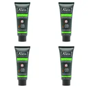 4x Akin 100ml Purifying Hair & Scalp Care Revival Scrub w/ Natural Ingredients