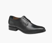 Johnston & Murphy Z2308 Black Leather Danridge Plain Toe Dress Shoes Size US 10M
