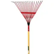 18in. 18 Tine Leaf Rake With Handle