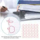 30PCS Mini Iron Paperclip Bookmark Clip File Notebook Business Card Holder