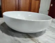 Crate & Barrel Large Serving Bowl Salad Pasta Vegetables 11 1/4" Porcelain New