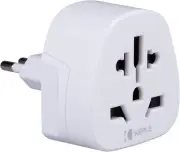 ITALY/IT Adapter Travel Type L Plug to UK English, US USA American, AUS Austr...