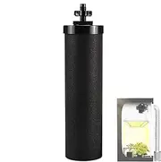 Black Water Filter Replacement, No Leakage Purified Elements Activated Carbon Water Filter, Replacement Purifier Cartridges Chlorine Purification System for Kitchen