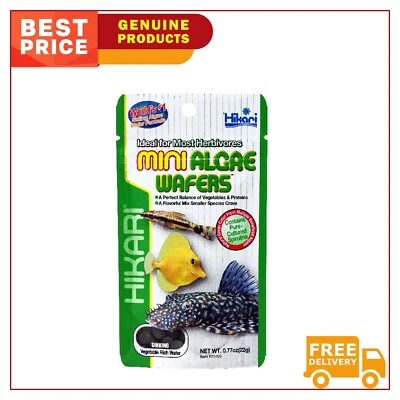 Hikari Mini Algae Wafers Herbivores Fish Food 22g Pack