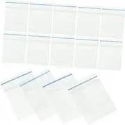 BCOATH 100pcs Miniature Dollhouse Storage Bags Resealable Mini Sealing Pouches for Jewelry Accessories and Items Material Easy Open Close