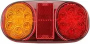 10-30V Yellow Red LED Tail Light Car Truck Trailer Boat Waterproof LED Tail Lights Stop Warning Indicator Lamps Accessories