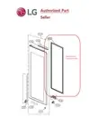 LG GENUINE PART #MDS64610513 LG FRIDGE HOME BAR GASKET GF-V570PNL GF-V570MBL