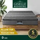 Giselle Bedding 18cm Mattress Pillow Top Bed Bonnell Spring Medium Firm Double