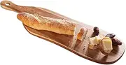 Cheese Board -Long Acacia Wood Serving Tray, Wooden Platter and Chacuterie Grazing Tray 64 x 19 x 2cm by BAASK