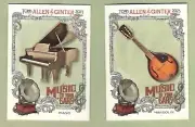 2023 ALLEN & GINTER Music to Your Ears Cards ~ Piano & Mandolin ~ FREE SHIPPING