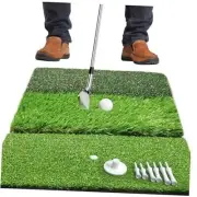 Golf Hitting Mat | Golf Training Mat for Swing Path Tri-Turf mat