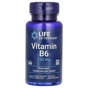 [iHerb] Life Extension 維生素 B6，250 毫克，100 粒素食膠囊