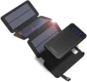 Cygnett CY2805PBCHE ChargeUp Explorer 8000 mAh Power Bank with Solar Panels, Black