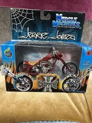 2003 West Coast Choppers Muscle Machines JESSE JAMES CFL-RIGID Chopper 1/18