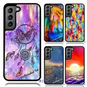 Personalised Text Back Case for Samsung S22 S21 S20 S10 S9 S8 S7 Ultra Plus FE