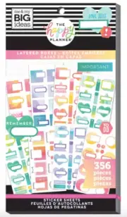 356 pc LAYERED BOXES Me & My Big Ideas 365 The Happy Planner Stickers