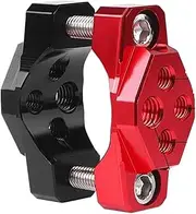 Adjustable Bracket 17-32mm Motorcycle Handlebar Bumper Mount Bracket Clamp Aluminum Alloy Spot Fog Light Front Shock Absorber Installat (Color : Red)