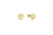 Couture Kingdom Sterling Silver Marvel Thor Hammer Stud Earrings 10mm Gold