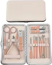 Nail Clipper Set, Tuefuzy 16 in 1 Stainless Steel Nail Manicure Set, Nail Care Kit, Manicure Kit, Womens Mens Grooming Kit, Professional Manicure Pedicure Kit