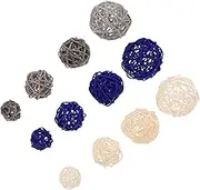 iplusmile 42pcs Decorative Rattan Balls for Creative Home Decor DIY Craft Supplies for Classrooms Parties and Bathroom Accessories Elegant Vase Fillers