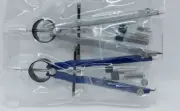 2 Vintage Helix Bow Compass Drafting Drawing Precision Tool In Case Pair New NOS