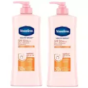 2X300ML Vaseline Body Lotion Healthy Bright Skin Brightening Defense SPF30 PA++