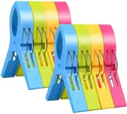 12 Giant Clothes Pegs, Beach Towel Clips, Strong Towel Clips, Windproof