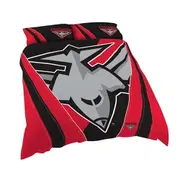 Essendon Bombers AFL KING Bed Quilt Doona Duvet Cover and Pillow Cases Set