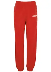 Jacquemus Le Jogging Logo Cotton Sweatpants - Red - L L