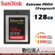 Sandisk Extreme PRO CFexpress 128GB 1700MB Type B 高速記憶卡 另64G
