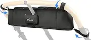 StrollAir - Universal Best Double Parent Stroller Organizer Caddy Insulated Cup Holder Console Side-by-Side Twin Way Mountain Buggy Bumbleride Indie Twin Bob Duallie Baby Jogger City Mini GT – Black